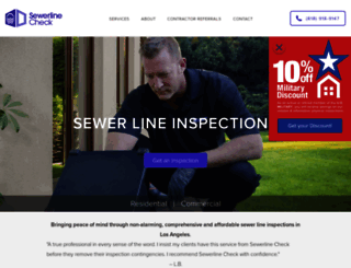 sewerlinecheck.com screenshot