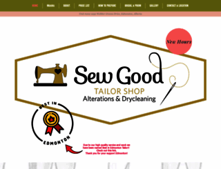 sewgoodtailorshop.com screenshot