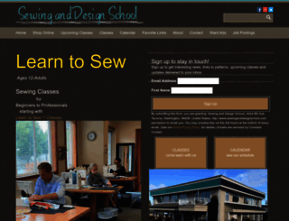 sewinganddesignschool.com screenshot