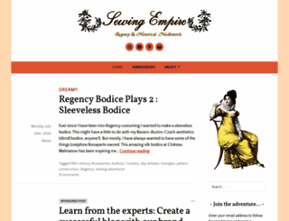 sewingempire.wordpress.com screenshot