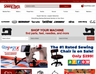 sewingpartsdirect.com screenshot