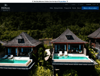 seychelles.hilton.com screenshot