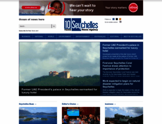seychellesnewsagency.com screenshot