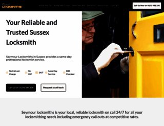 seymour-locksmiths.co.uk screenshot
