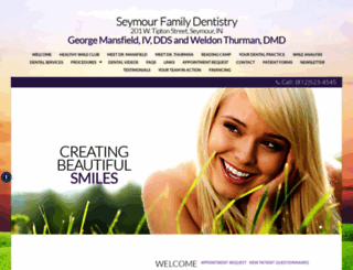 seymourfamilydentistry.com screenshot