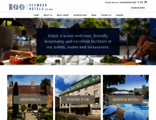 seymourhotels.com screenshot