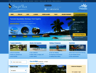 seyvillas.com screenshot