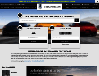 sfbenzparts.com screenshot