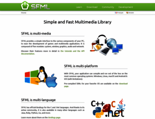 sfml-dev.org screenshot
