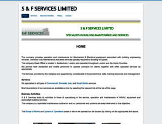 sfservices.co.uk screenshot
