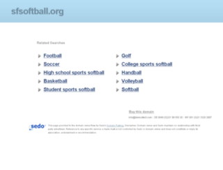 sfsoftball.org screenshot