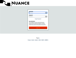 sft.nuance.com screenshot