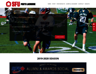 sfulacrosse.com screenshot