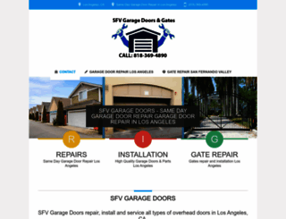 sfvgaragedoors.com screenshot