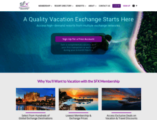sfx-resorts.com screenshot