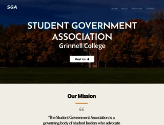 sga.grinnell.edu screenshot