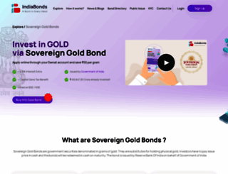 sgb.indiabonds.com screenshot