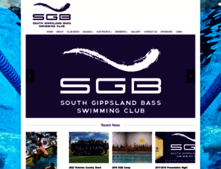 sgbswimclub.com.au screenshot