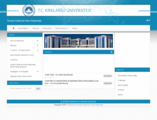 sgdb.klu.edu.tr screenshot