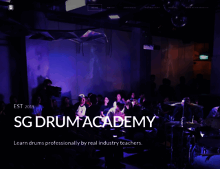 sgdrumacademy.com screenshot