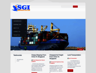 sgishipping.com screenshot