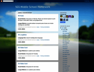 sgsmiddleschoolhomework.blogspot.com screenshot