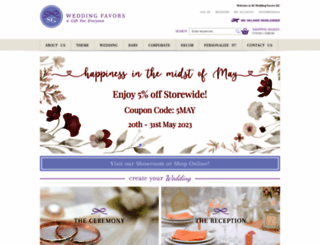 sgweddingfavors.com screenshot