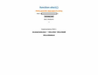 sha1.cz screenshot