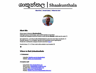 shaakunthala.com screenshot