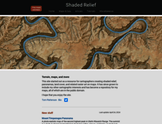 shadedrelief.com screenshot