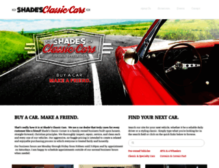 shadesclassiccars.com screenshot
