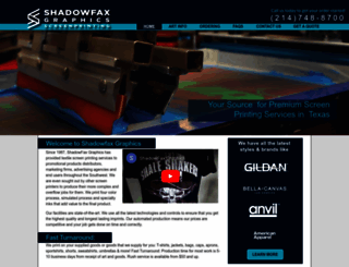 shadowfaxgraphics.com screenshot