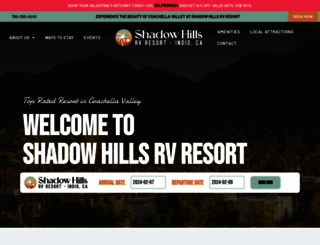 shadowhillsrvresort.com screenshot