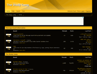 shadycamp.proboards.com screenshot