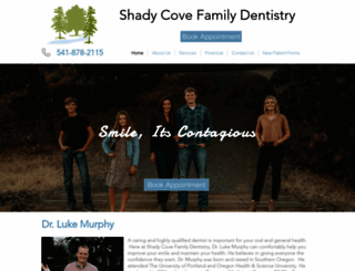 shadycovefamilydentistry.com screenshot
