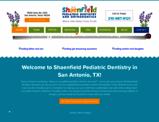 shaenfieldpediatricdentistry.com screenshot