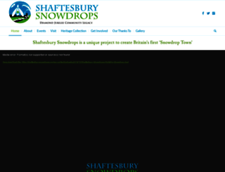 shaftesburysnowdrops.org screenshot