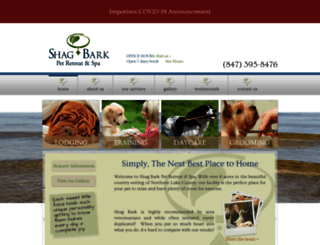 shagbarkpetspa.com screenshot