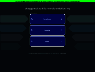 shaggymakeadifferencefoundation.org screenshot