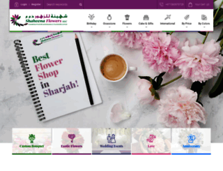 shaheenaflowers.com screenshot