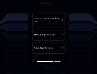 shahvani.store screenshot