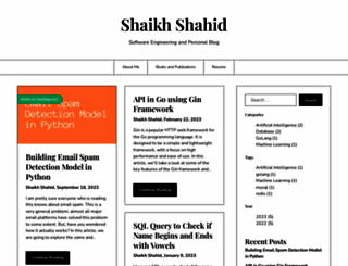 shaikhshahid.com screenshot