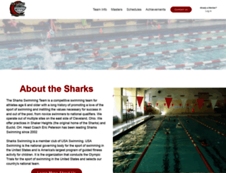 shakerswimming.org screenshot