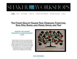 shakerworkshops.com screenshot