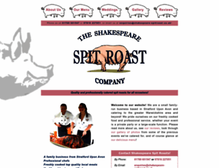 shakespeare-spitroast.co.uk screenshot