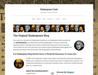 shakespearegeek.com screenshot