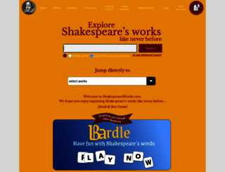 shakespeareswords.com screenshot
