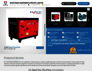 shaktimanequipments.com screenshot