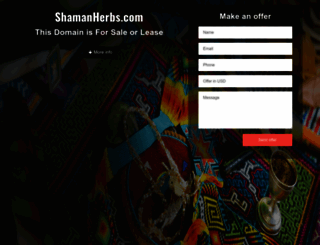 shamanherbs.com screenshot