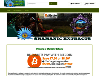 shamanic-extracts.info screenshot
